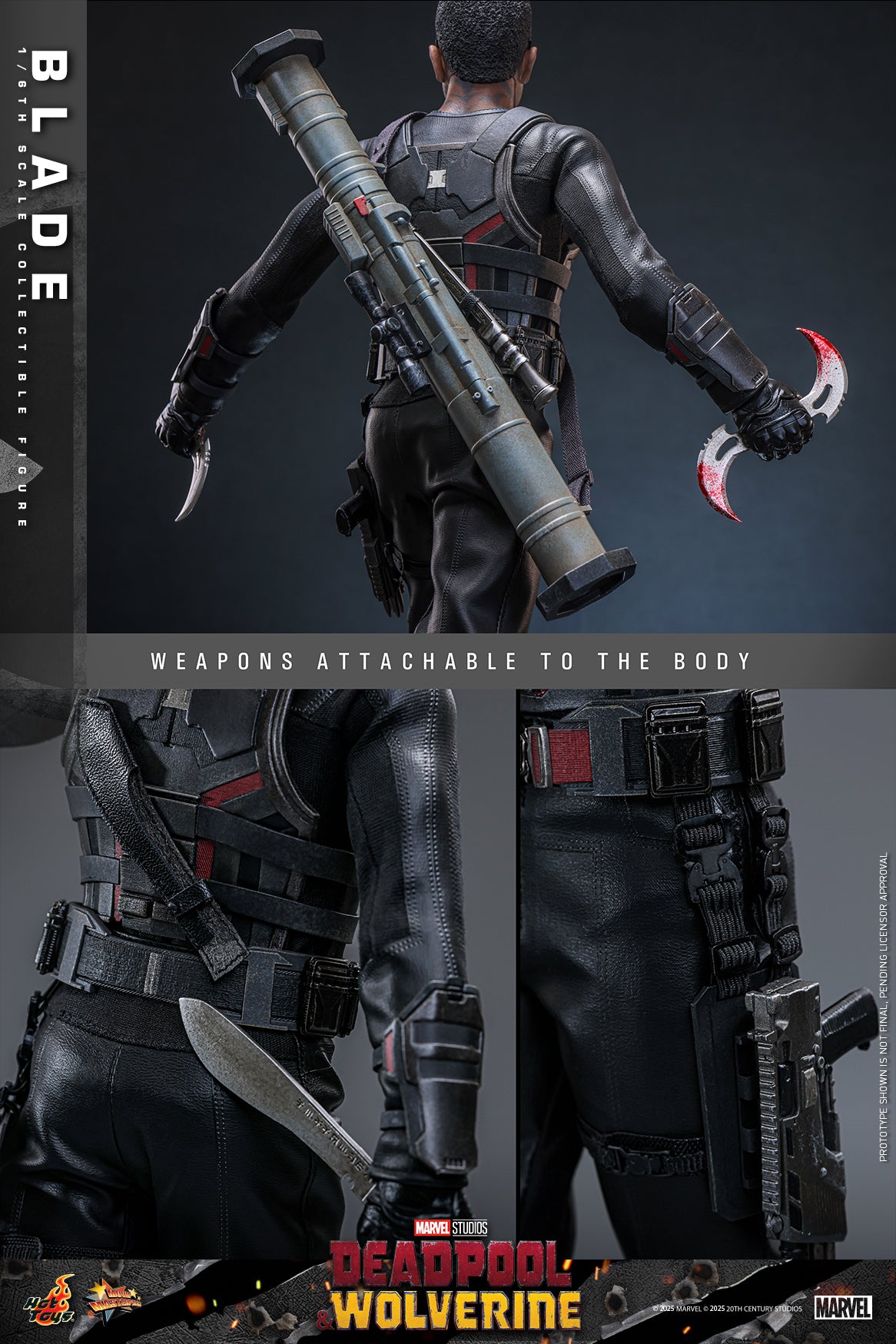 Hot Toys – MMS791 – Deadpool and Wolverine: Blade 1/6th scale Collectible Figure