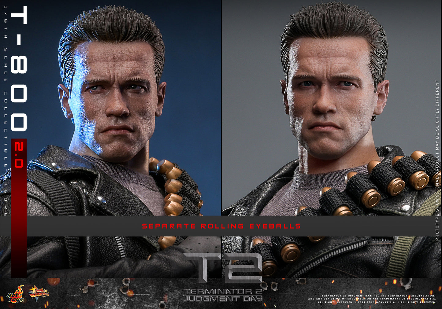 Hot Toys – MMS795 – Terminator 2: Judgment Day: T-800 (2.0) 1/6th scale Collectible Figure