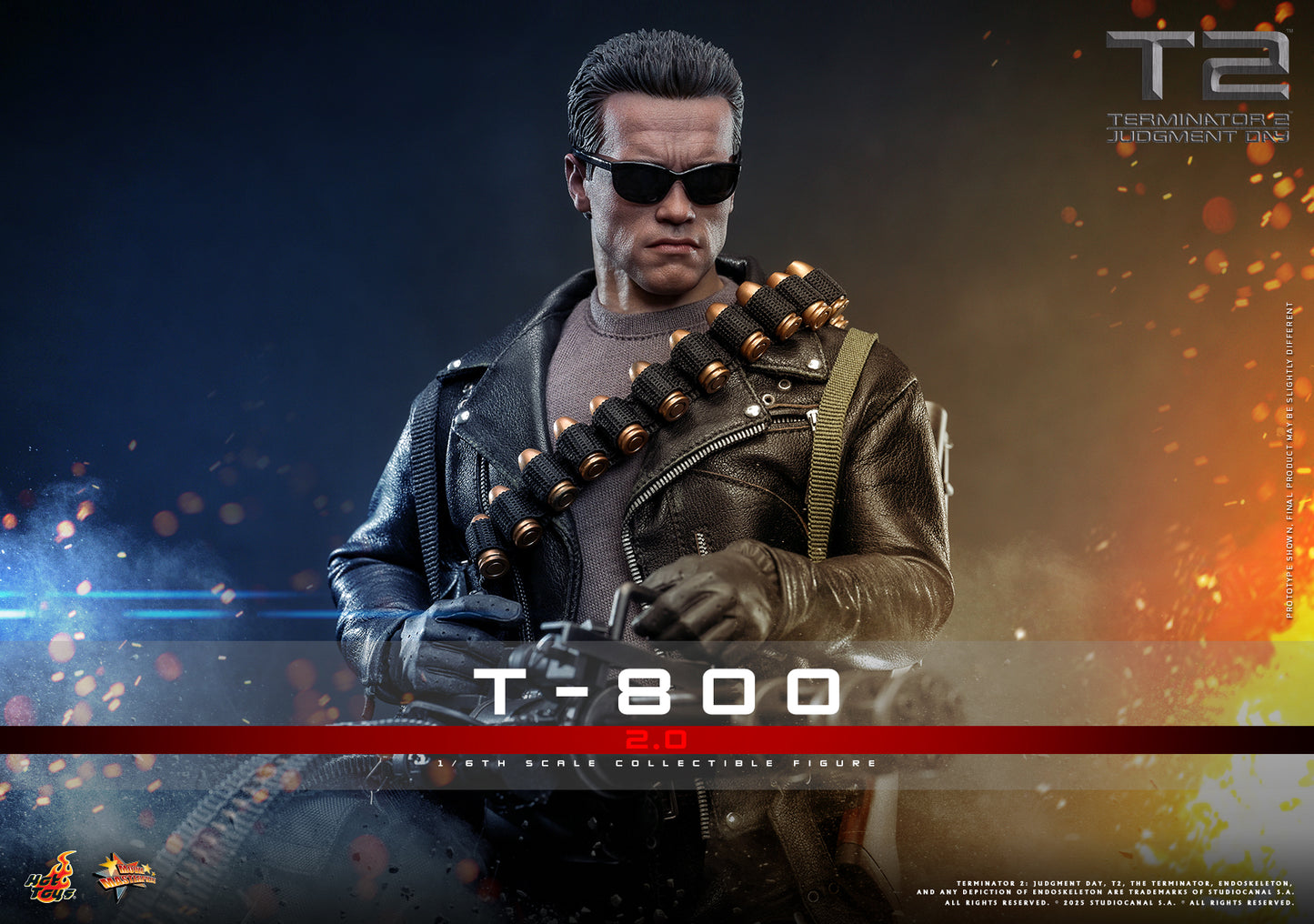 Hot Toys – MMS795 – Terminator 2: Judgment Day: T-800 (2.0) 1/6th scale Collectible Figure