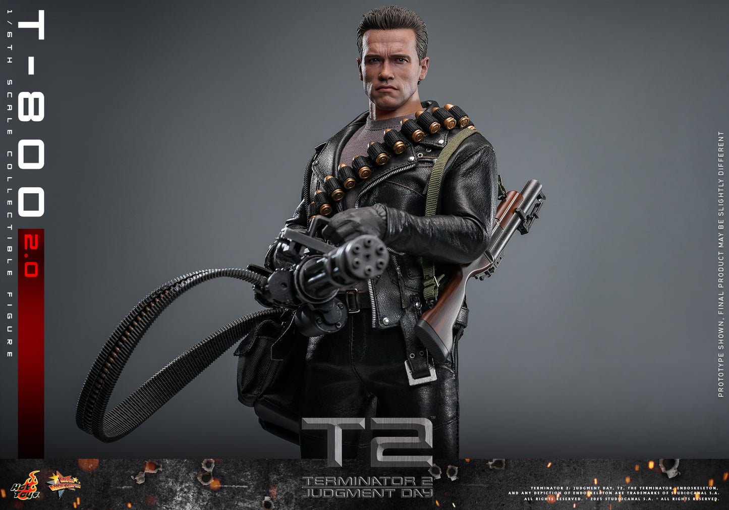 Hot Toys – MMS795 – Terminator 2: Judgment Day: T-800 (2.0) 1/6th scale Collectible Figure