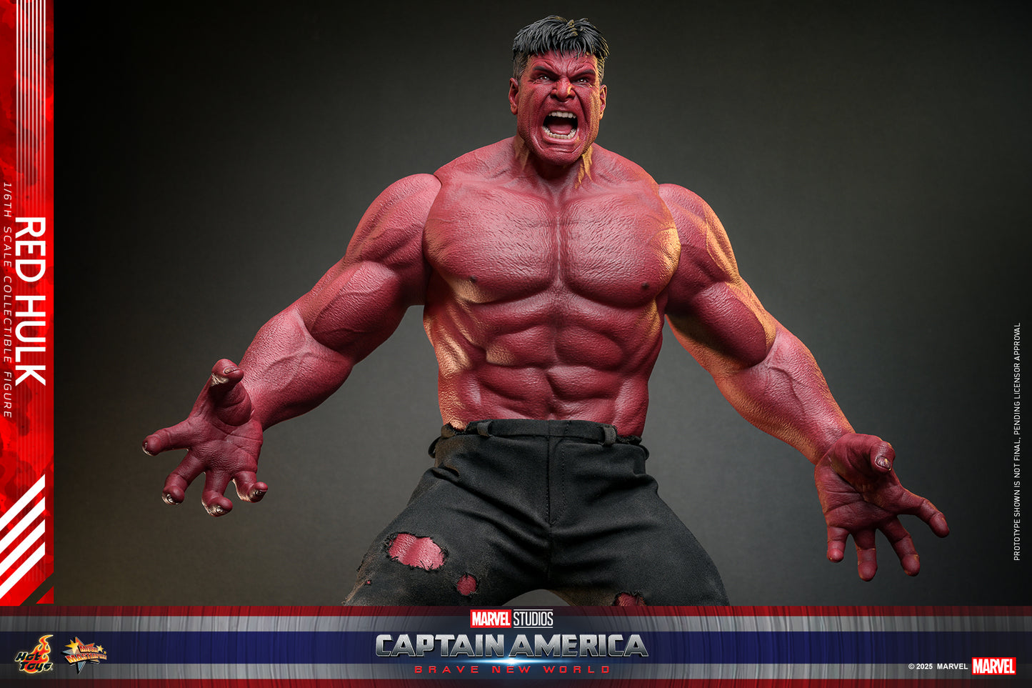 Hot Toys – MMS797 – Captain America: Brave New World: Red Hulk  1/6th scale Collectible Figure