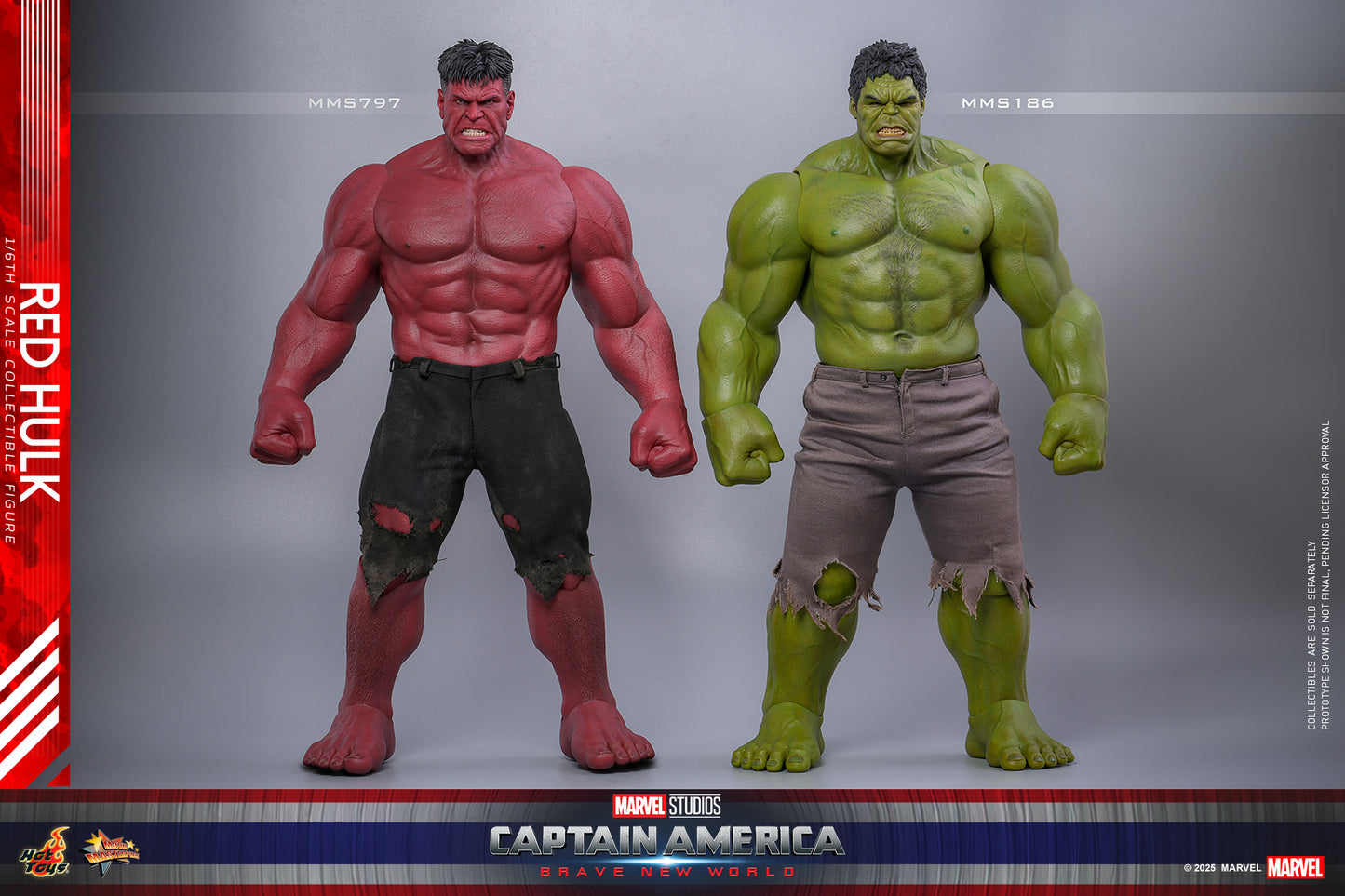 Hot Toys – MMS797 – Captain America: Brave New World: Red Hulk  1/6th scale Collectible Figure