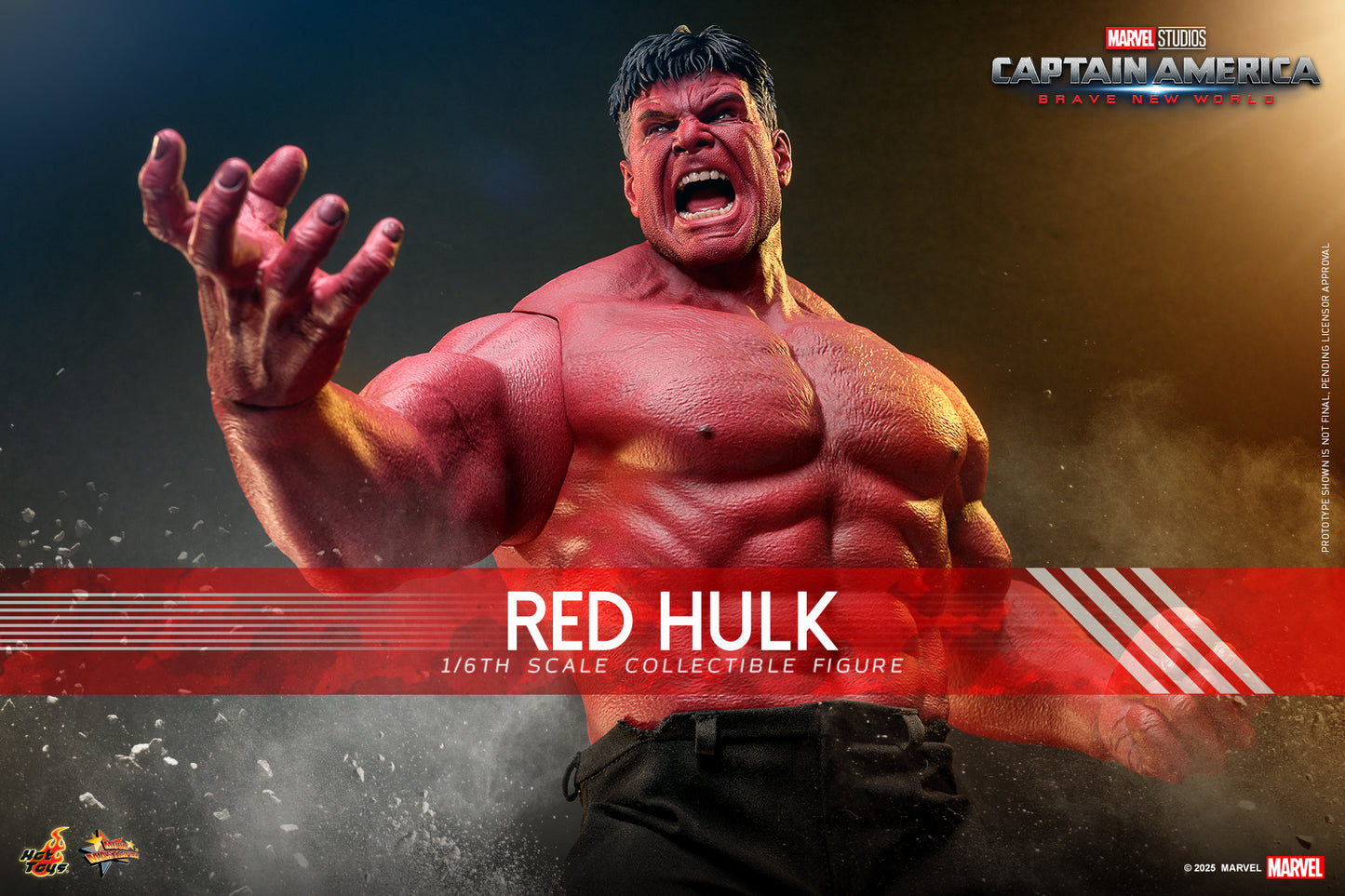 Hot Toys – MMS797 – Captain America: Brave New World: Red Hulk  1/6th scale Collectible Figure