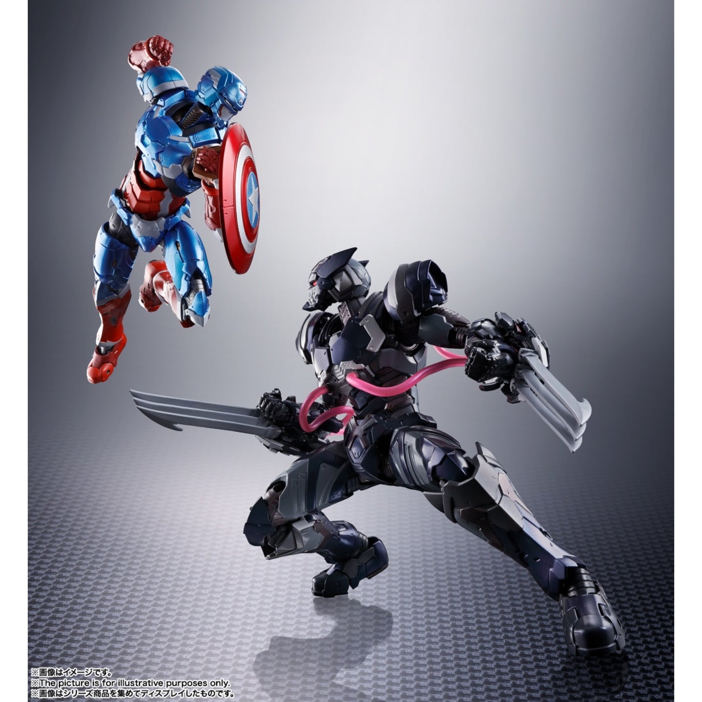 S.H.FIGUARTS - Venom Symbiote Wolverine Tech On Avengers - 64165-6