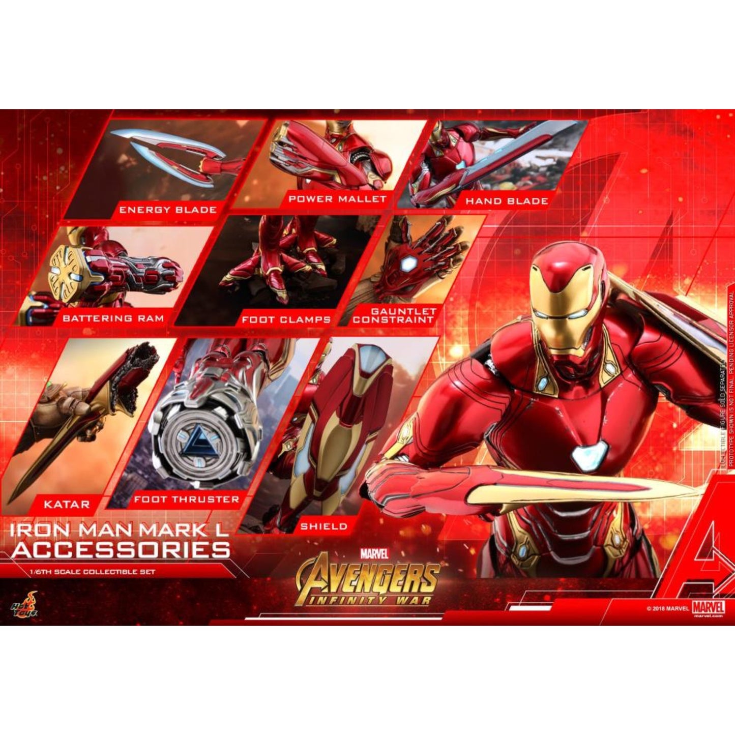 Hot Toys - Iron Man Mark L Accessories - ACS004